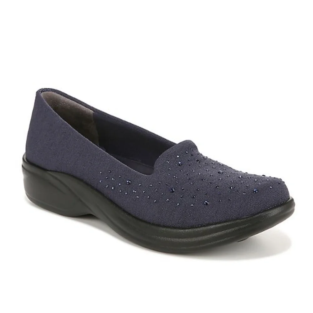 Bzees Poppyseed 3 Slip On Black (WIDE)